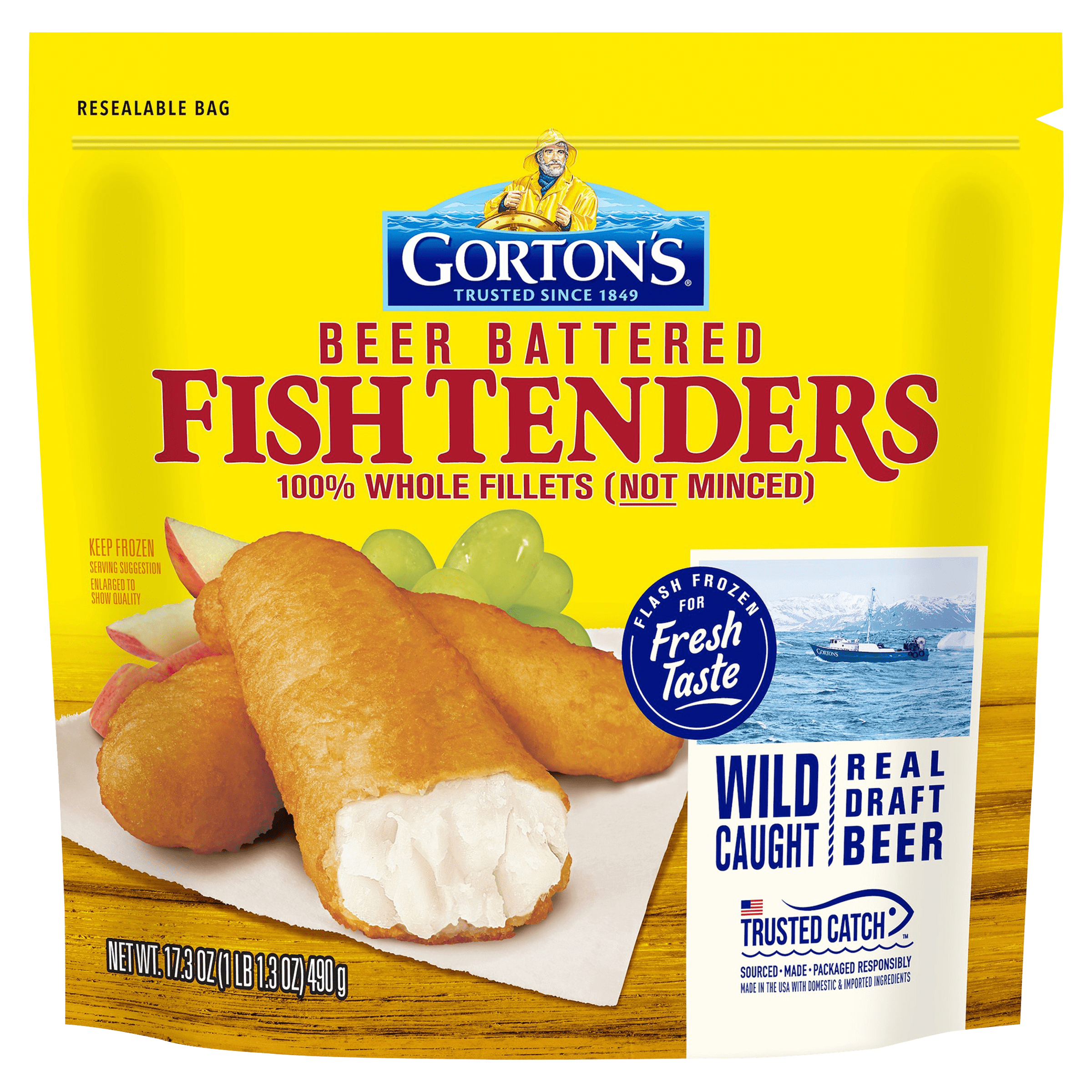 BeerBattered Pollock Tenders Gorton's Seafood