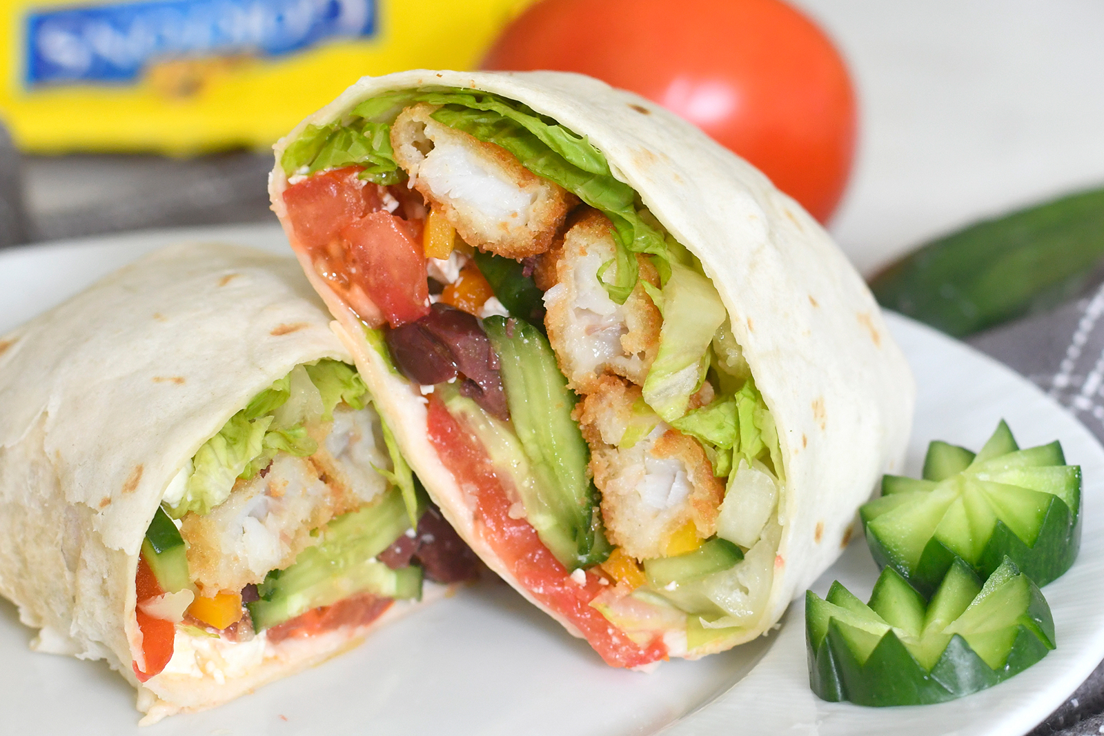 Mediterranean Tortilla Wraps Recipe Gorton's Seafood