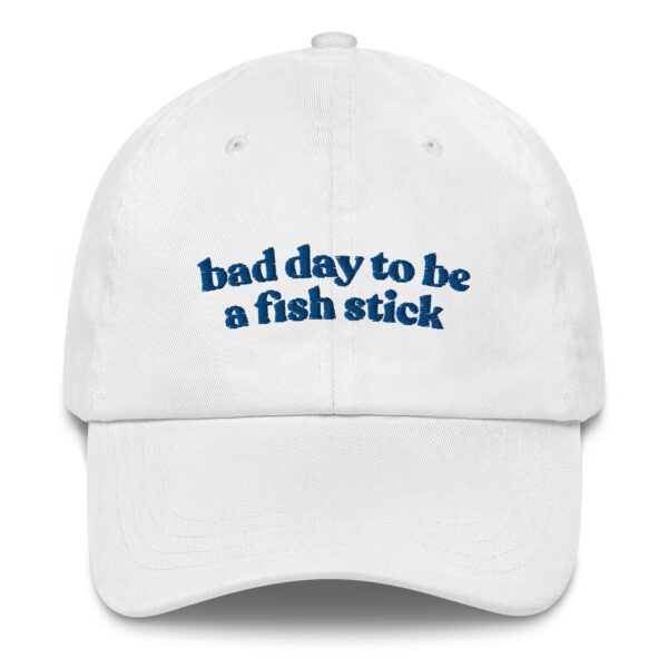 Bad Day Baseball Hat – Blue Text - Image 5