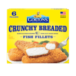 Box of crunchy breaded fish fillets (6 count)