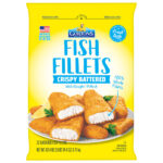 Crispy battered fish fillets pack